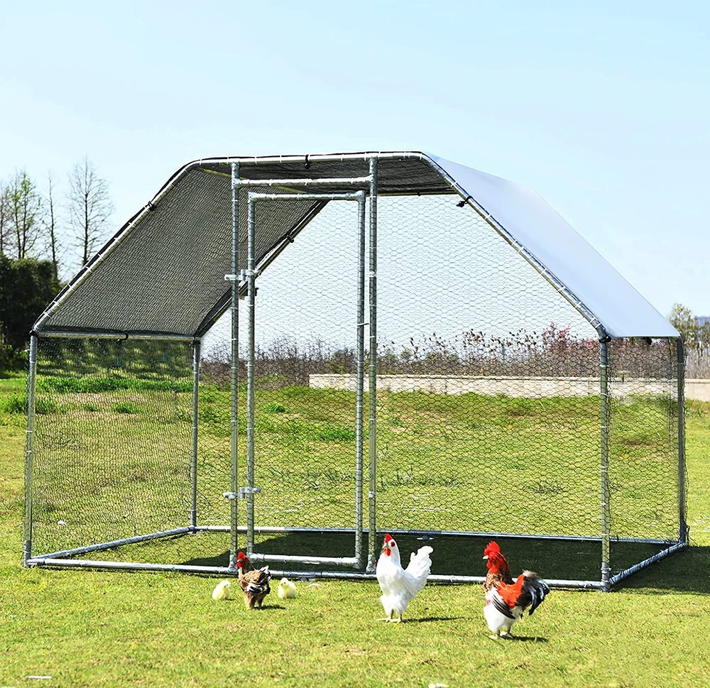 Metal Steel Chicken Coop Rabbit Ducks Dogs Coop Hencoop Barton Cages