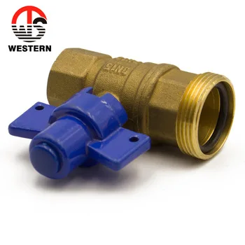 1/2 to 2 inch Lockable brass water meter ball valve