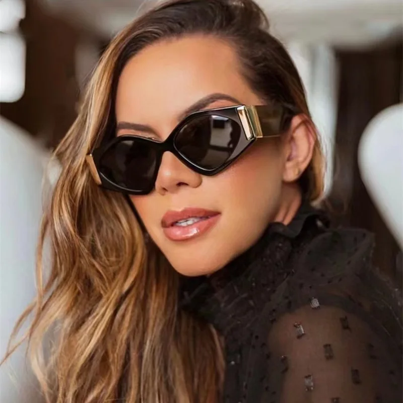 Fashion Vintage Sunglasses Women 2024 New Luxury Shades Female Gradient Lenses Elegant Sun Glasses For Woman Luxury