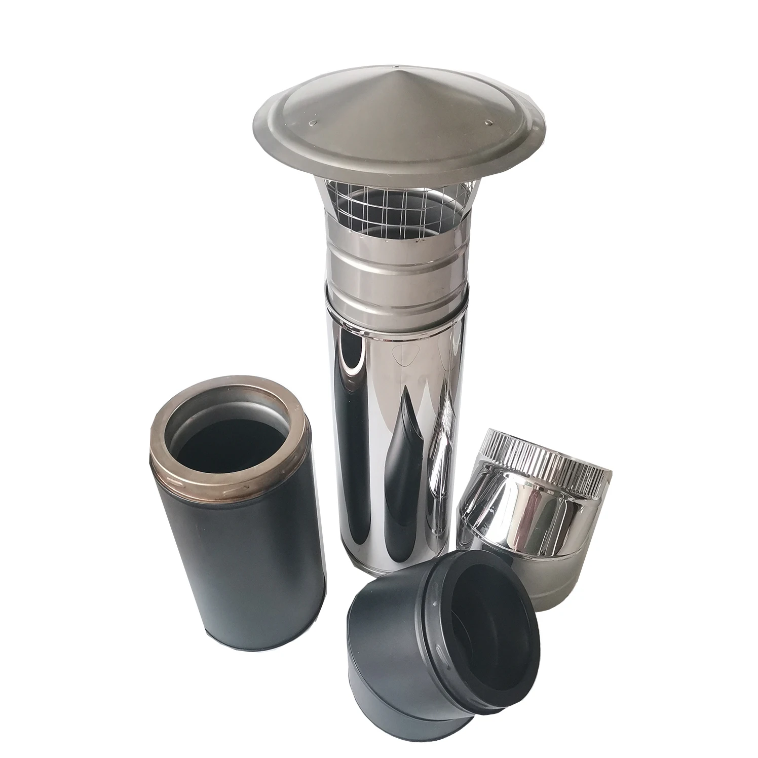 Stove Straight Chimney Pipe Wood Fireplace Part