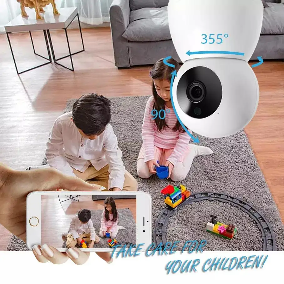 1080P HD CCTV Tuya App Wireless Surveillance Camera Wifi Security PTZ Camera Smart Home IP  Camera with Motion Tracking