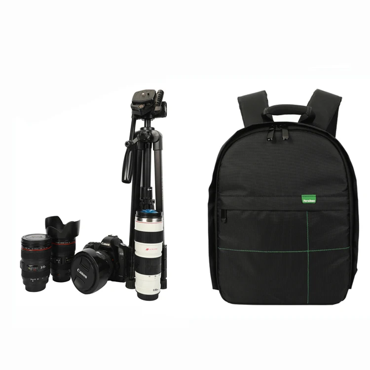 
Waterproof multifonction black large profession rucksack toolkit waterproof dslr camera bag backpack 