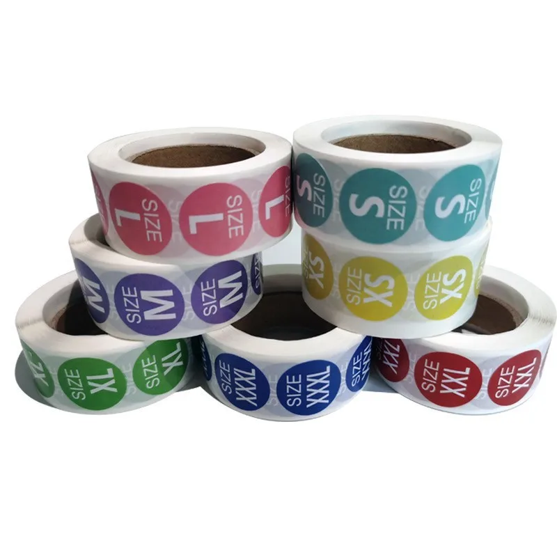 Round Digital Self-Adhesive Waterproof Label Sticker Custom Industrial Package Labels for Beverage Bottles