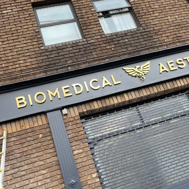 Custom Shop Front Gold Stainless Steel Letters Signage Sign Shop Outdoor Metal Letters 3D Wall Logo