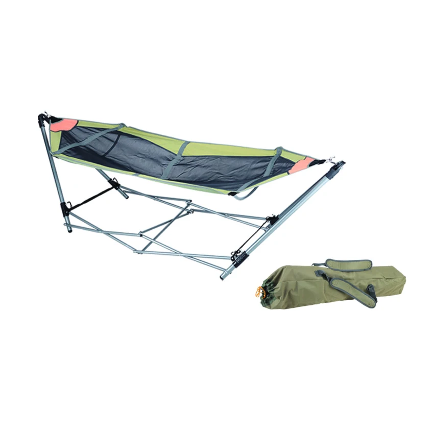 Steel portable folding hammock