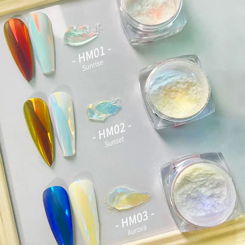 Mirror Nail Powder Pigment Fairy Dust Chrome Nail Powder For Nail Decoration