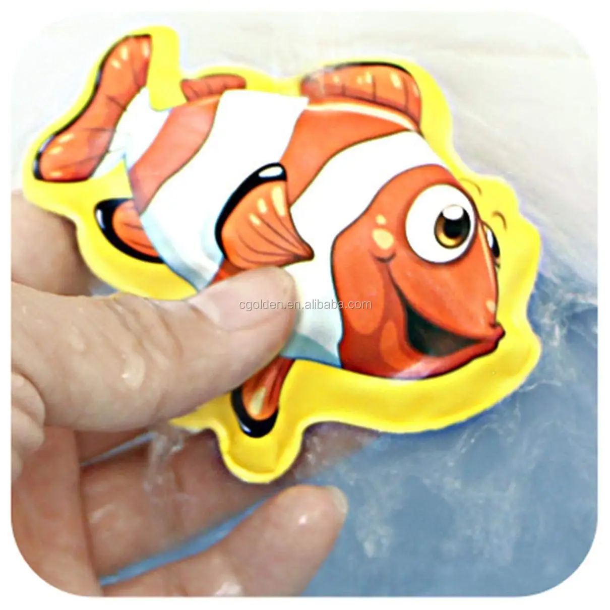 Cartoon Cute Animal Bath Toys Education waterproof plastic cube baby bath book