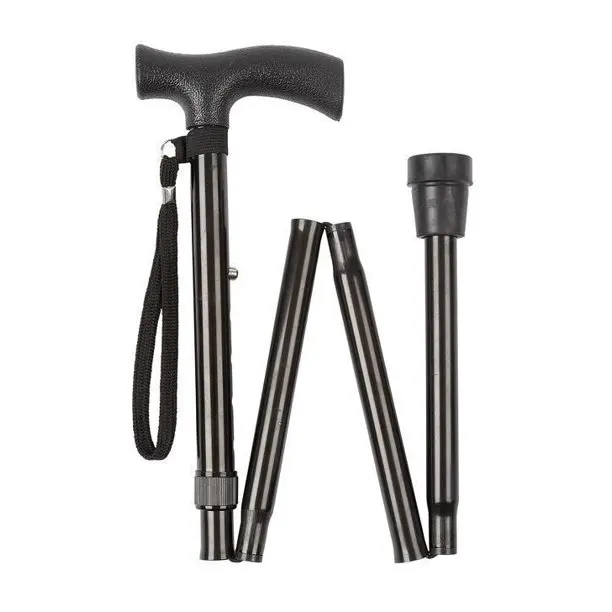 Aluminium  walking stick height adjustable  foldable walking cane BASTON DE ALUMINIO CON MANGO SUAVE