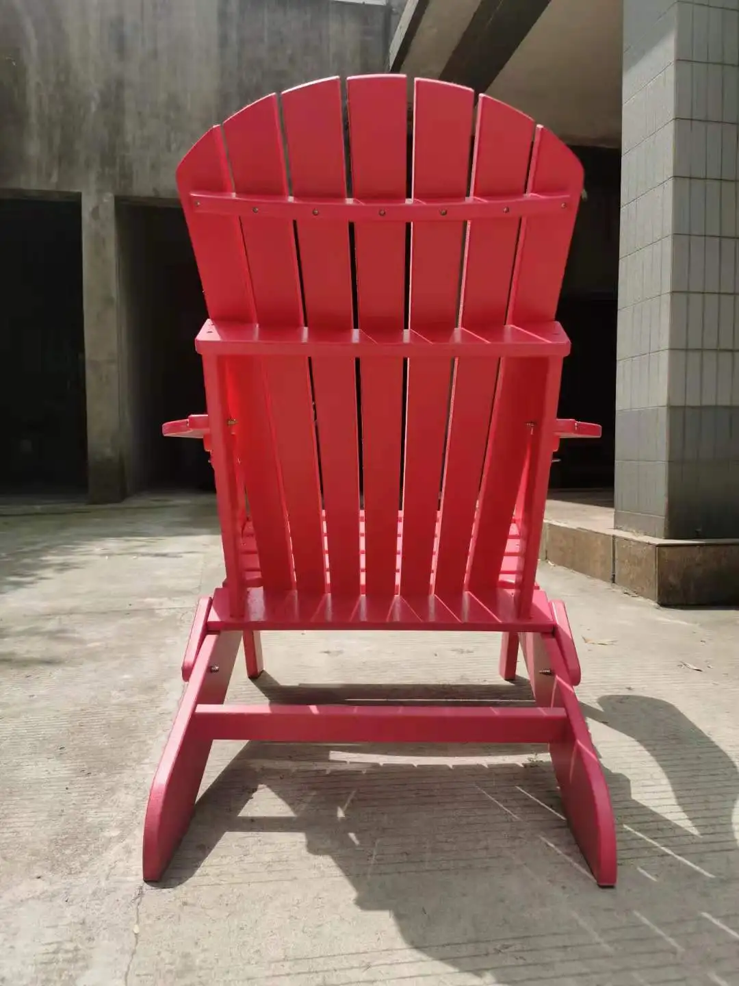 Patio furniture outdoor garden wood plastic composite chair  adirondack chair