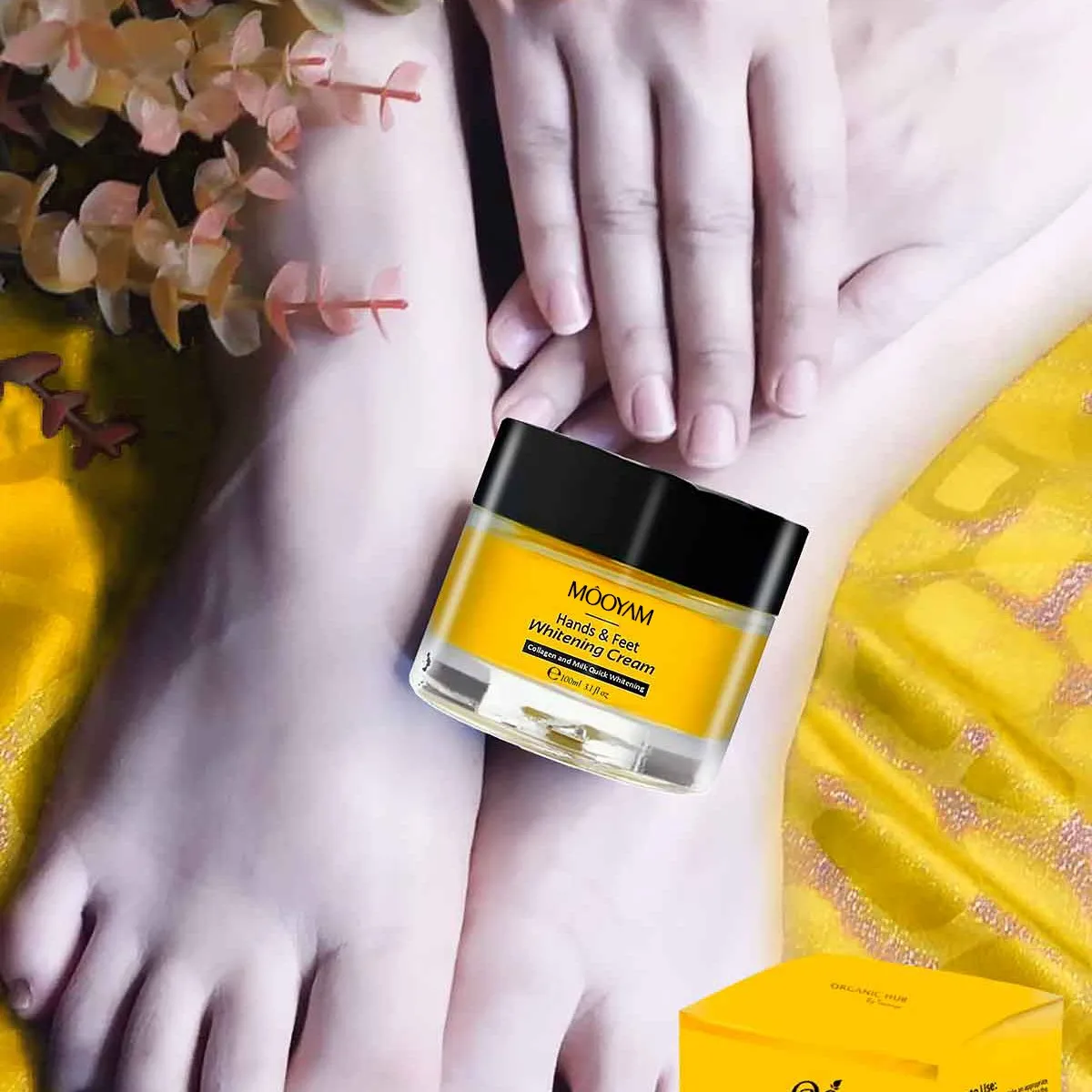100% Organic Hand And Feet Whitening Cream For Black People Skin Collagen And Milk Brightening Whitening Cream