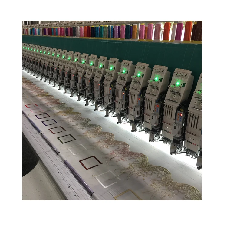 High quality Lace Embroidery machine with cording device