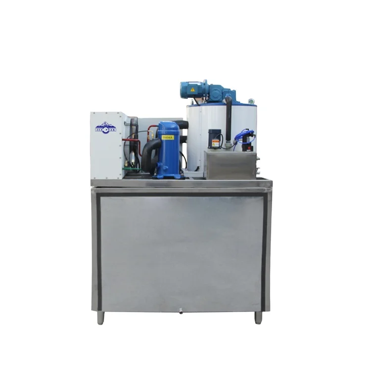 Commercial 1Ton Flake Ice Machine Salt Water Ice Maker Machine