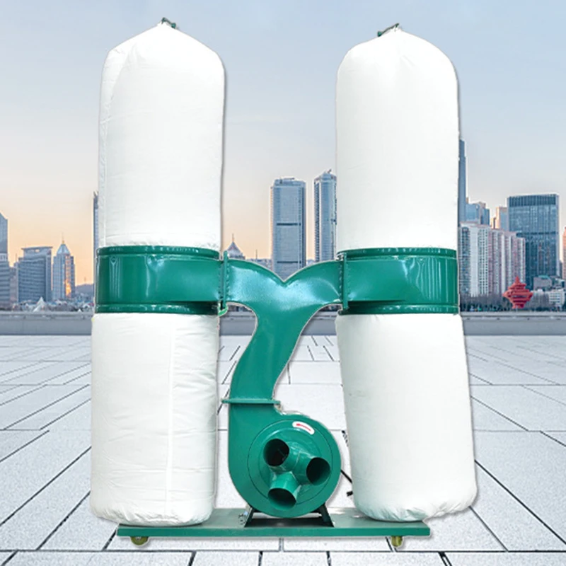 7.5kw Double bags dust collector portable dust collector woodworking vacuum cleaner