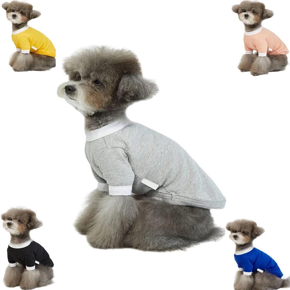 Cotton Soft Breathable  Clothes Wholesale Pet Clothes Large Custom Blank Chinese Online Markets T-Shirt Dog Shirt