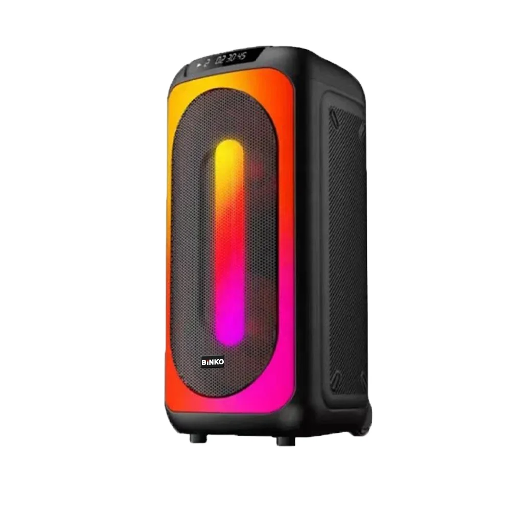Binko 6.5' Portable Party Speakers USB Wireless LED RGB Light Blue Tooth Music Speaker Box 30W for Outdoor Computer Activities