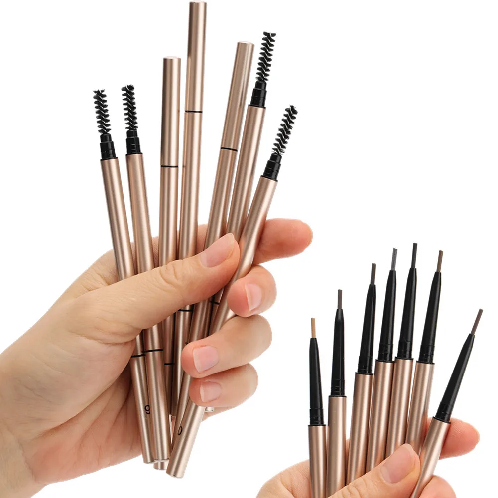 Wholesale High Quality 2 In 1 OEM&ODM Eyeliner Pencil Private Label Custom Waterproof Eyebrow Pencil