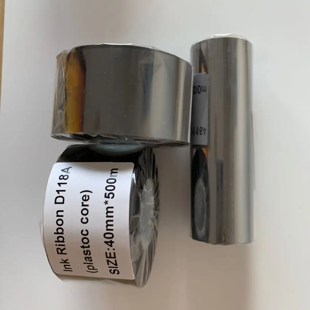 High quality plastic core TTR washing Resin thermal transfer label barcode  ribbon wax