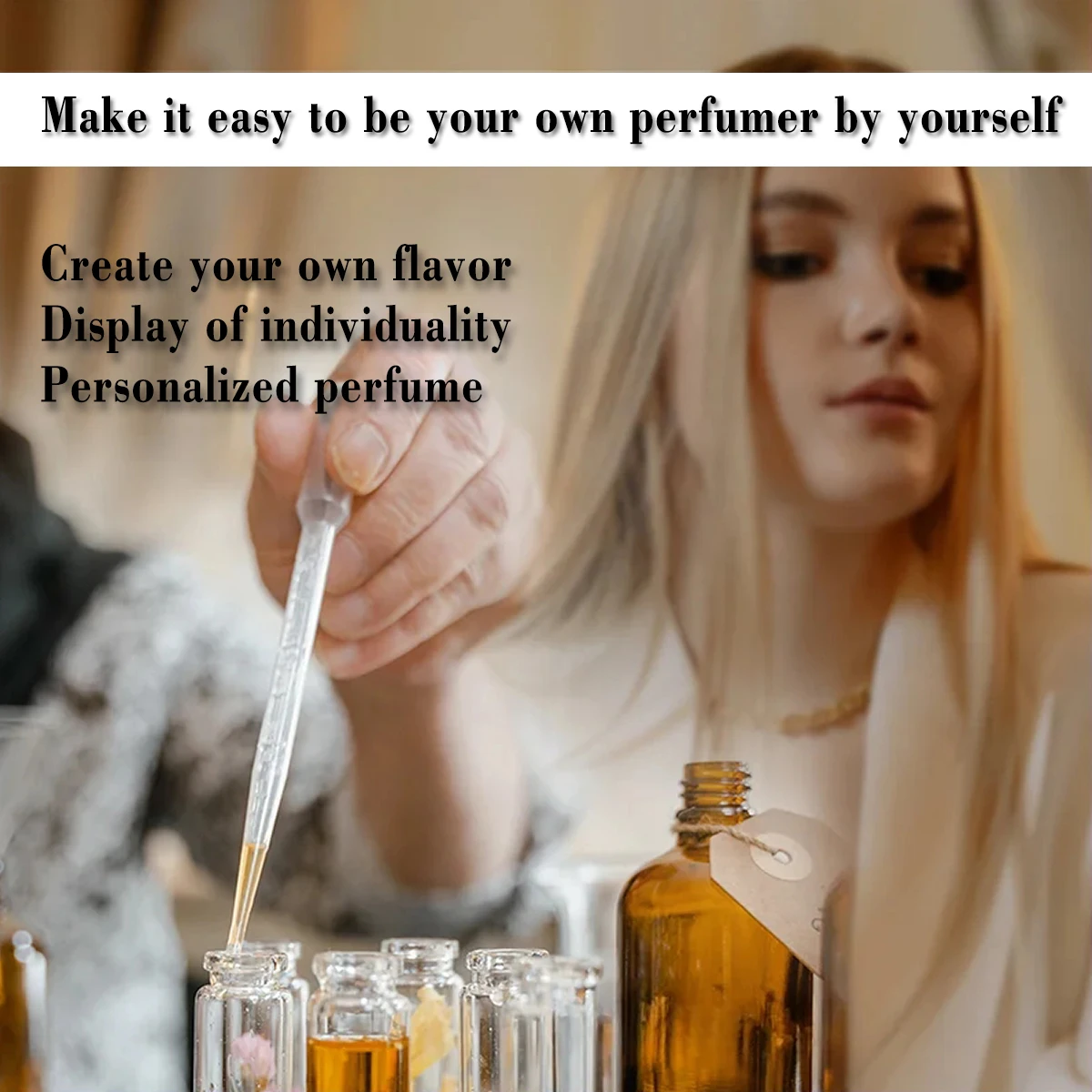 DIY Homemade Aromatherapy Essential Oil Fragrance Kits Self-Adjusting for Women Freedom to Mix Match-Travel Sets Mini Fragrances