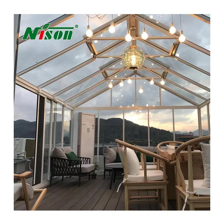 House Use Aluminium Conservatory Megasun Solarium Veranda Sunrooms Glass House