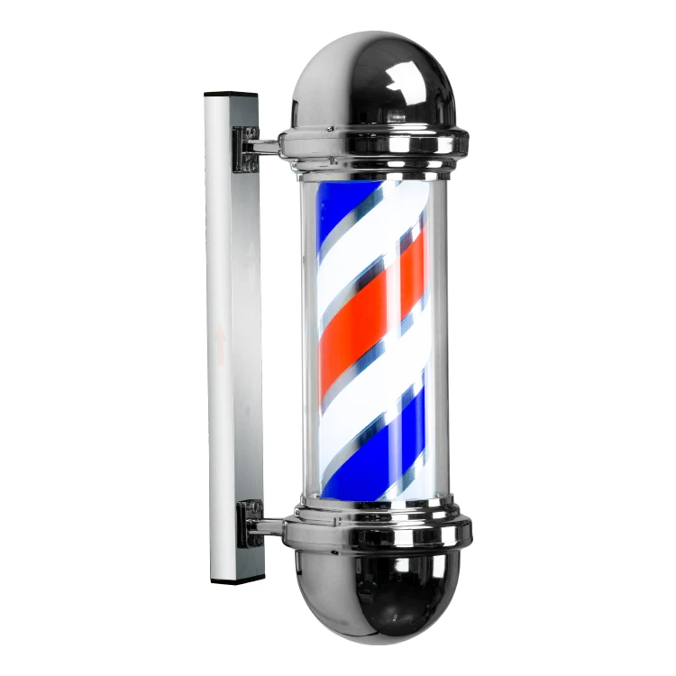Factory cheap barbershop classic logo revolving lamp stripe salon barber pole