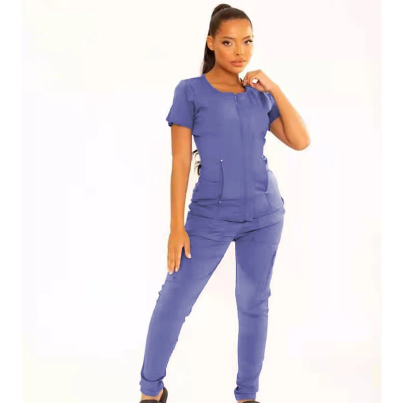 2022Uniformes Hospital Nurse Pants Medical Women Doctor Scrubs Uniform Nurses Scrub Sets Nursing Scrubs Hospital Uniforms