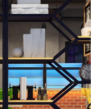 HQSLP New Design high quality modern metal bookshelf wooden bookcase for office home