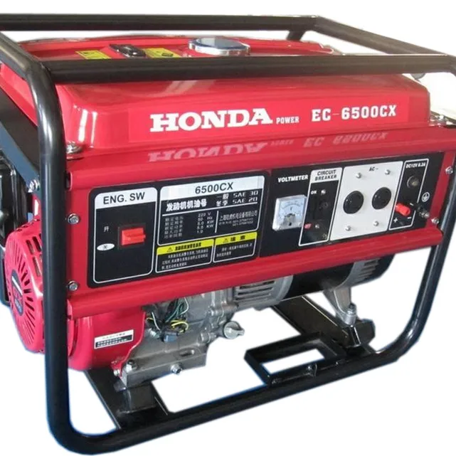 С колесами питание от Honda 5KW 5KVA 6.25KVA 220V/380V бензиновый двигатель группа electrogene блока бензинового