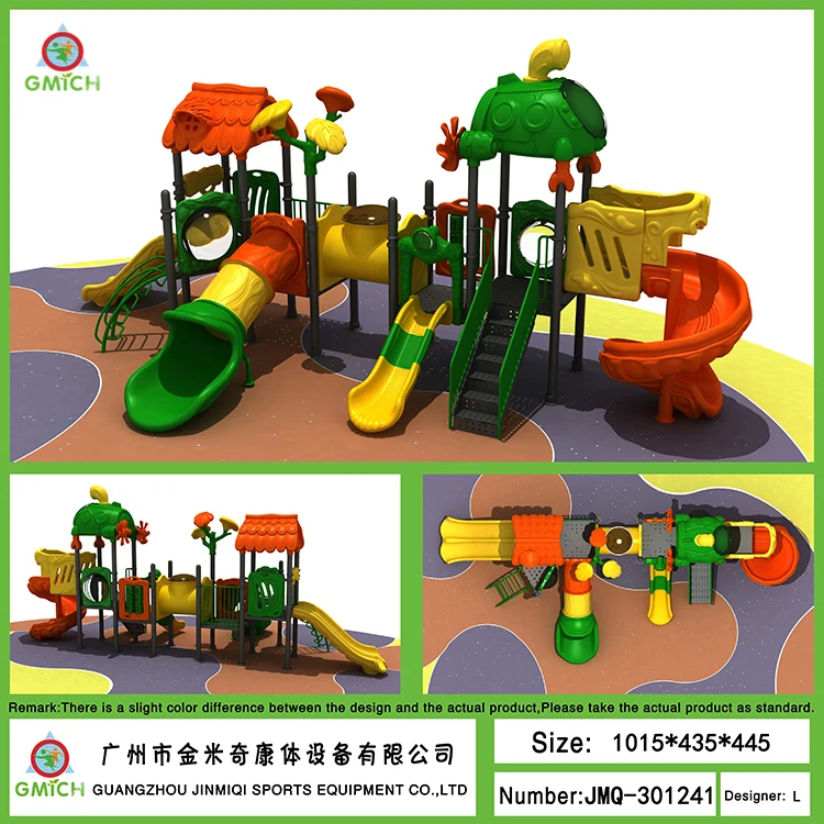 Big set kids outdoor play equipment children outdoor playground slides for sale