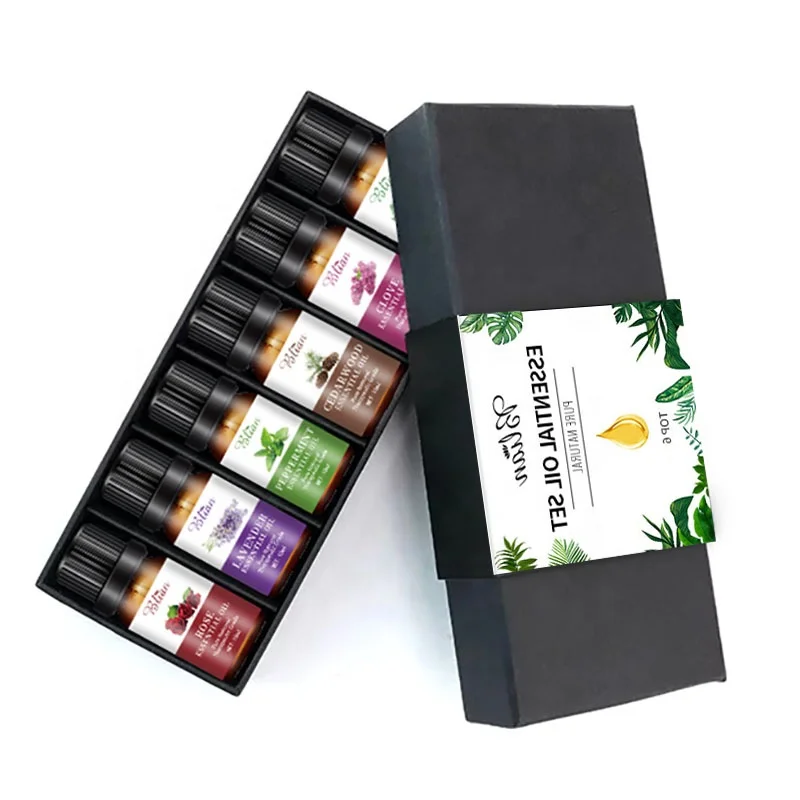 Оптовая продажа, продукты из натурального эфирного масла, 100% чистый автомобильный диффузор для ароматерапии, набор эфирных масел