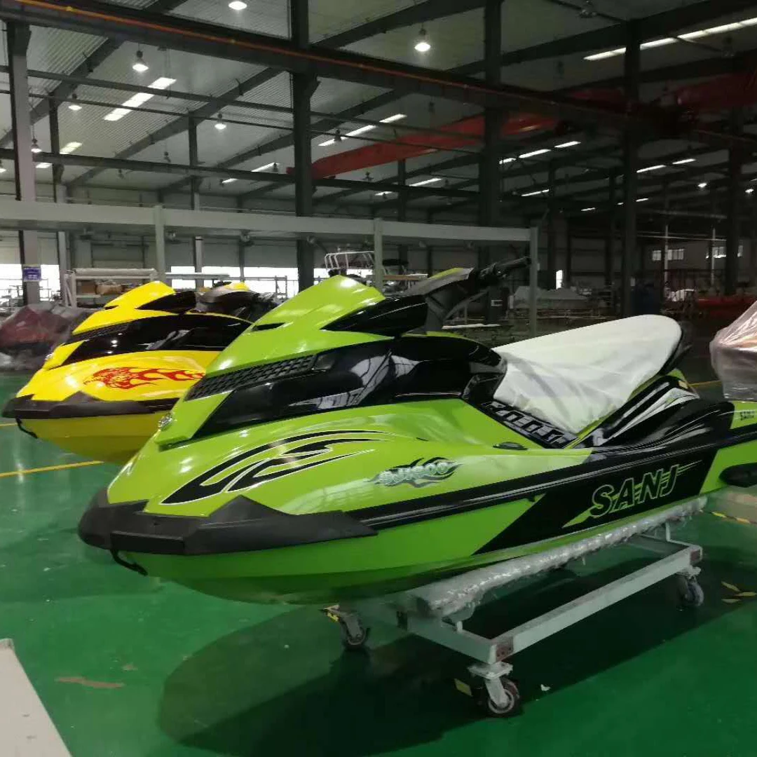 Adults 1800cc gasoline powered 3 person 4-stroke water cooling engine mini jet boat water jet ski motorboat for sale 130km/h
