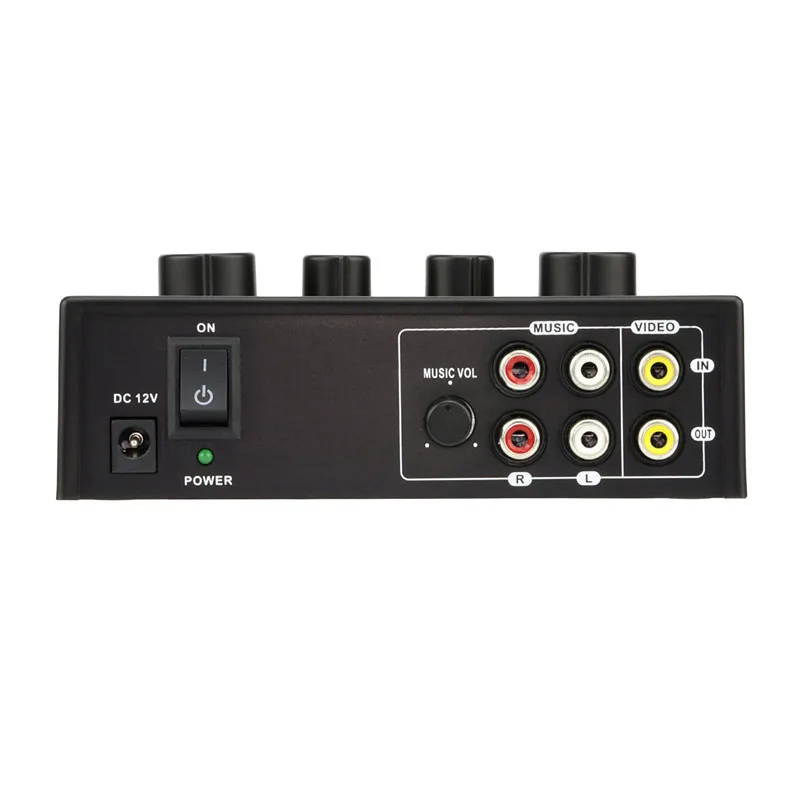 2 channel Audio Mixer with echo effect and lightweight for Karaoke or companies