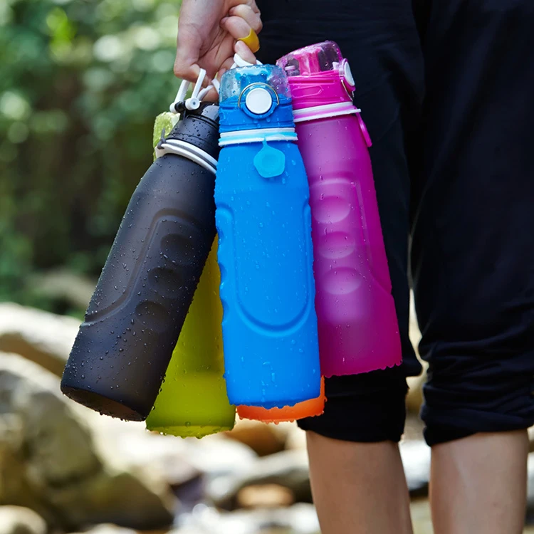 Outdoor Hiking Camping Portable Collapsible silicone UF Ultrafiltration Membrane Water filter water bottle with filter