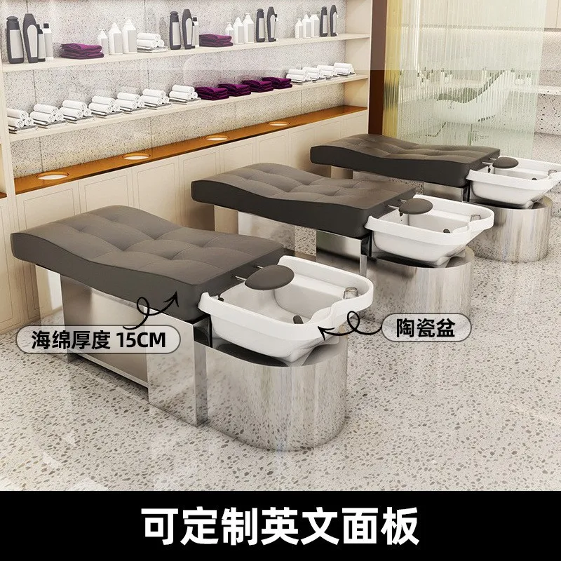 Salon professional hair washing massage chair head water therapy shampoo bed