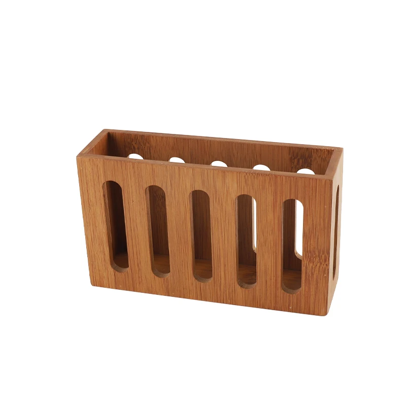 Natural Bamboo Kitchen Cutlery Utensils Holder Multi-Purpose Organize Storage Box Container