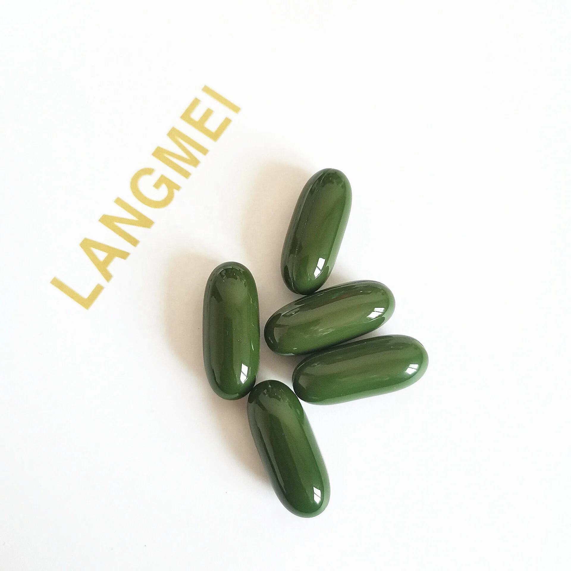 
Herbal Supplements Halal Vegan Spirulina Softgel Capsules in Vitamins Private Label 
