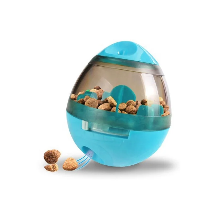 Pet Dog Intelligent ball feeder toys roly-poly spill Food Holder Giggle Ball Chew Treat Training Toy for Teddy Golden Retriever