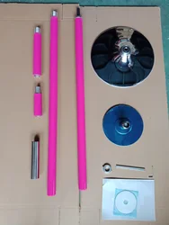 Custom Pink Square Top and Bottom Silicone Pole Dance
