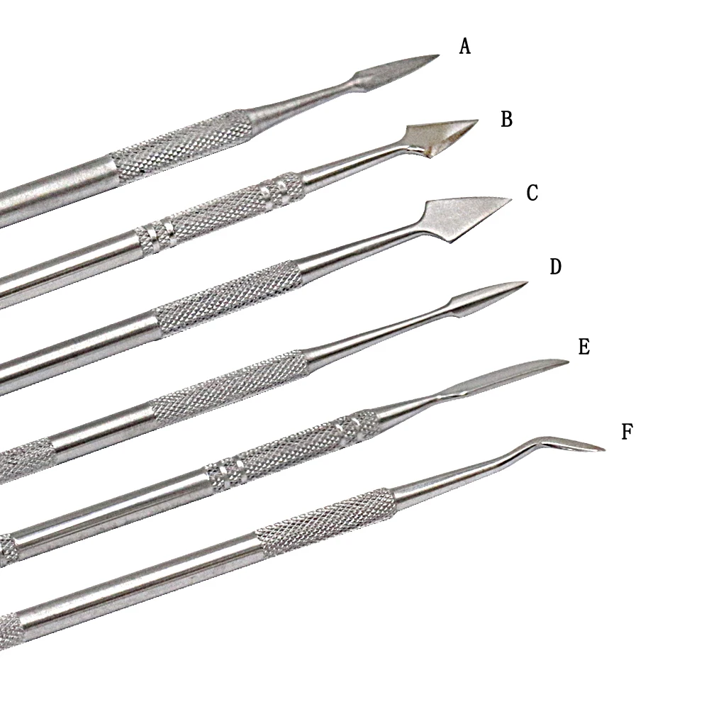 12 Carving Knives Set Clay Sculpture Tool Blade Pottery Metal Modeling Dental Tool Jewelry DIY Making
