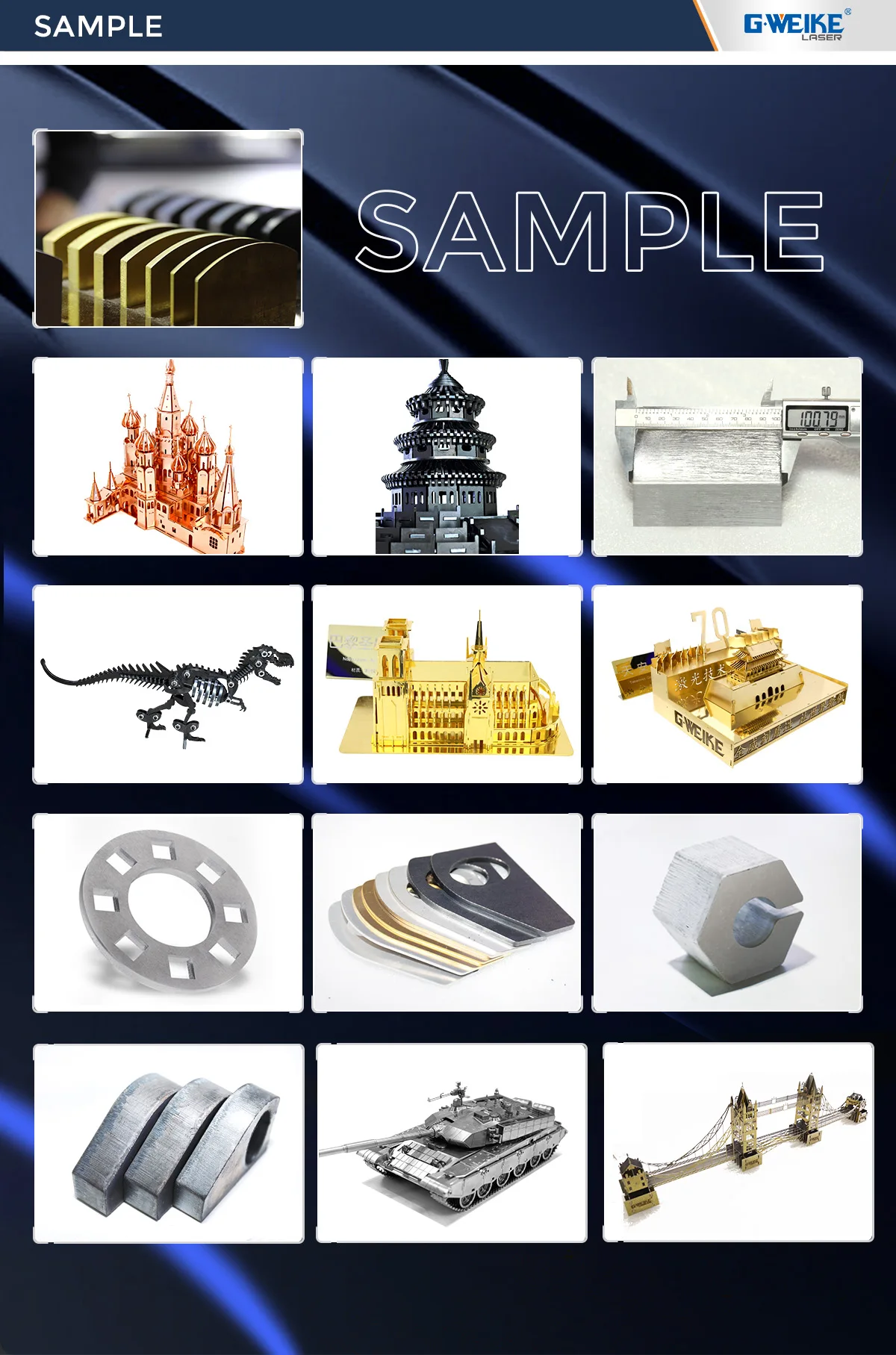 GWEIKE high power  LF12528GH fiber laser cutting machine