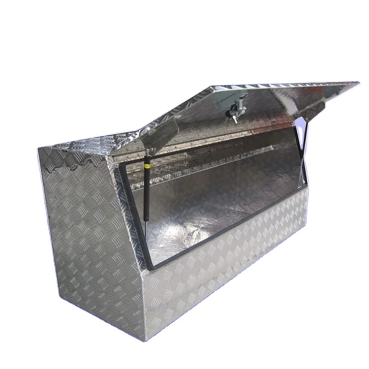 OEM Custom Bending Sheet Metal Fabrication Lockable Stainless Steel Aluminum Tool Storage Box Waterproof Truck Toolbox