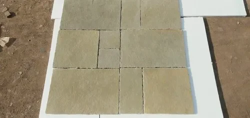 Yellow Semi Honed Flooring Limestone For Countertops Thickness 25MM
