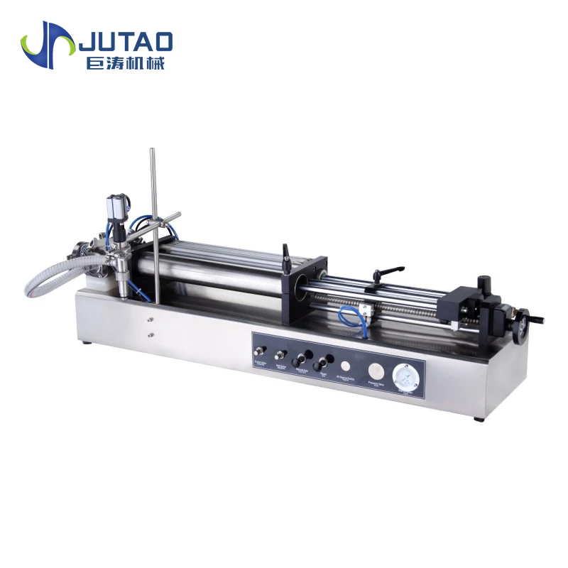 Semi Auto Pneumatic Piston Filler Paste Cream Filling Machine