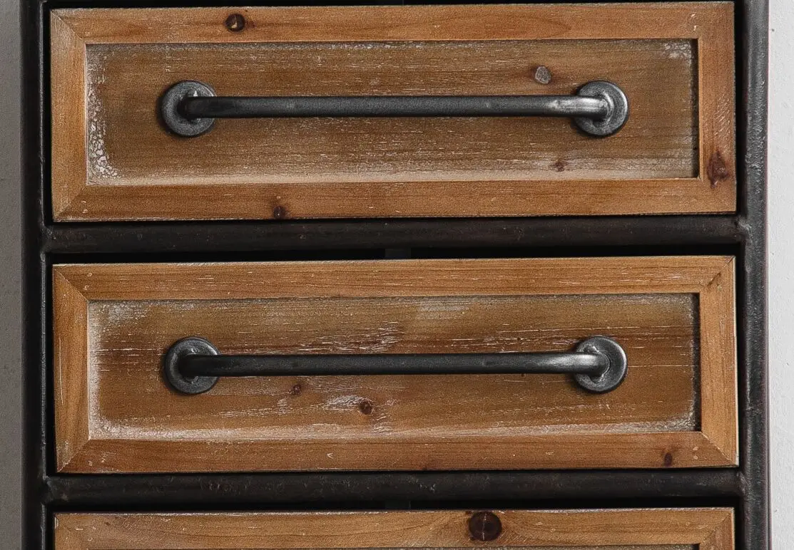 Отделка под старину мебель для дома промышленный стиль железный Декоративный Деревянный шкафчик ящики шкафа из