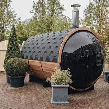 Hot selling red cedar  wood burning stove  steam barrel  sauna