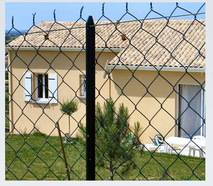The Most Popular Solid Durable Galvanized Grid Structure Chain Link Fence