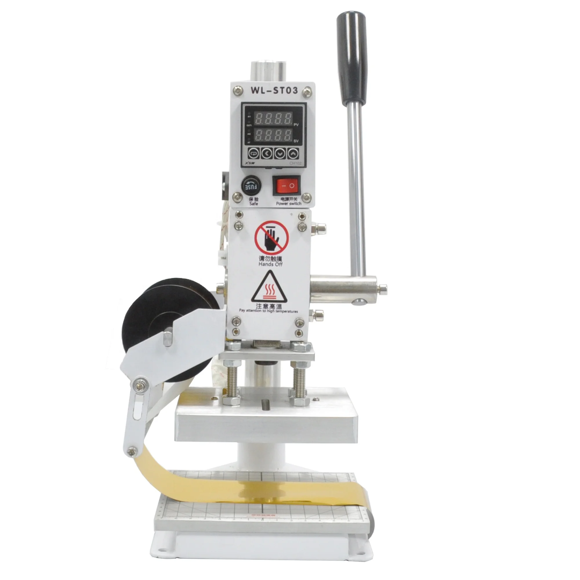 Digital Embossing Machine Hot Foil Stamping Machine Leather PU And Paper Manual Stamping Machine for Plastic bag card