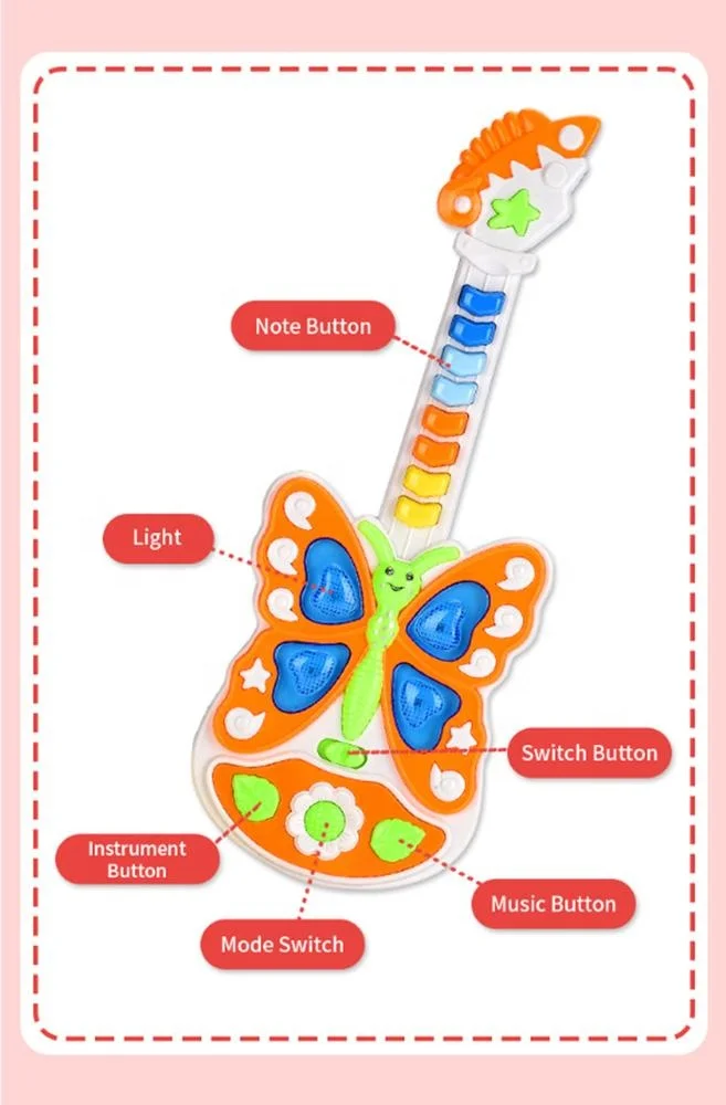 
Interesting Drop Shipping Global Musical Instruments Electric Guitar With Light And Sound 