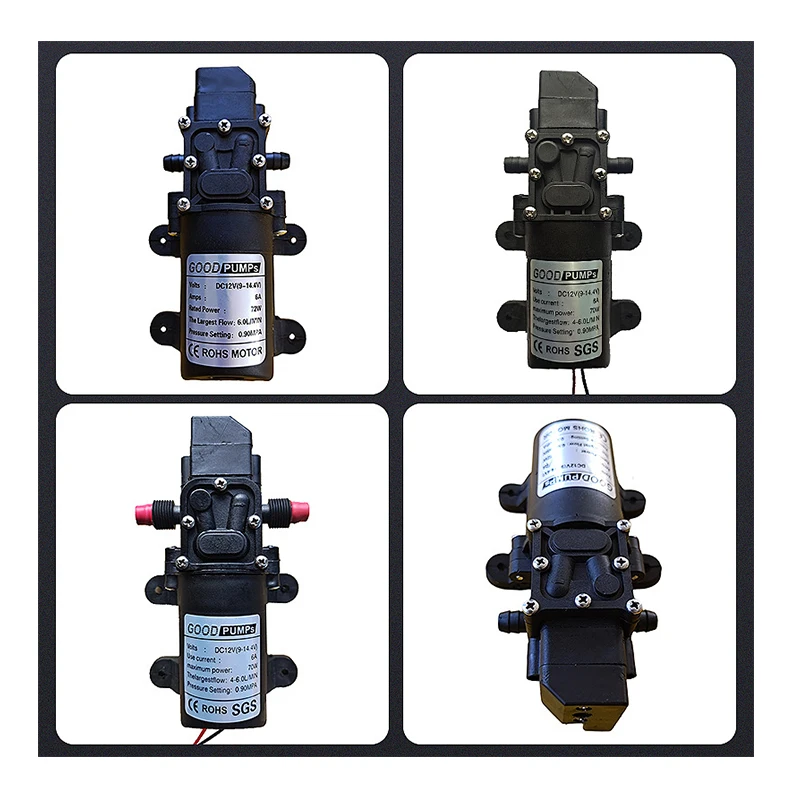 Multifunctional Dc Diaphragm Parts 12V High Pressure Water Injection Pump for Park Fog