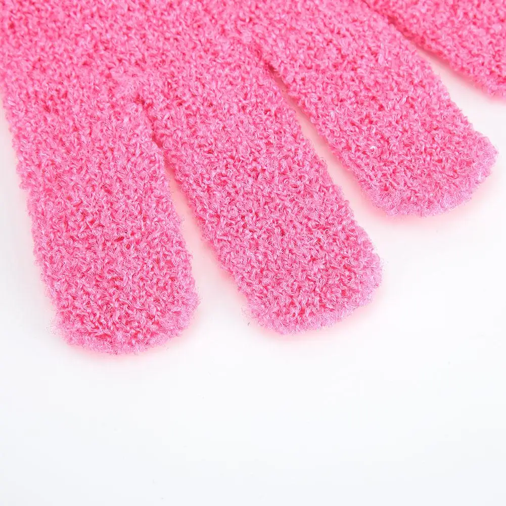 Five Fingers Bath Gloves Household Shower Towel Scrub Body Wash Children Home Supply Elastic Wipe Back Bathing Cleaning Gloves