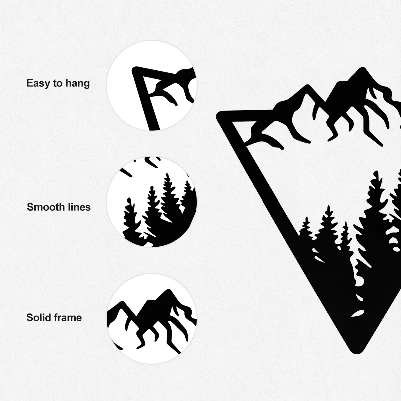 Custom Shape Pattern Metal Wall Art Decor Crafts Wall Hanging Decor Photography